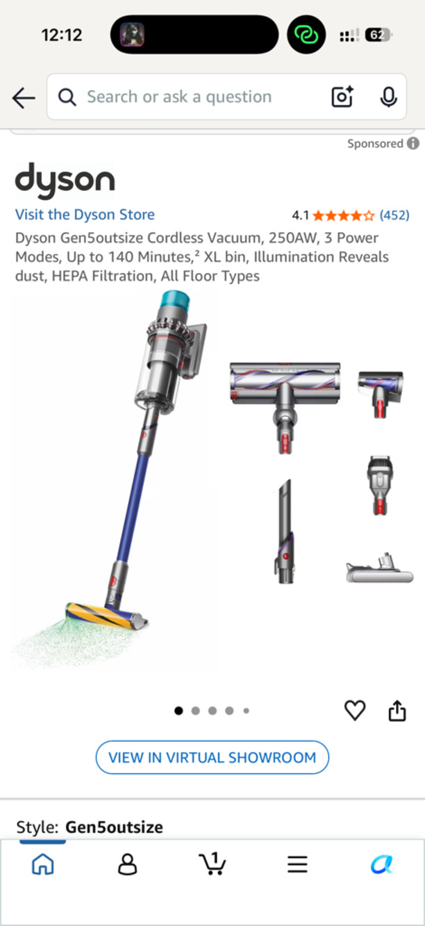 Dyson Gen5outsize Cordless Vacuum
